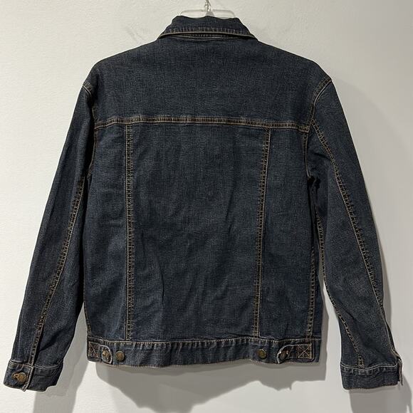 Chico’s Dark Denim Jean Jacket Size Small - Picture 3 of 6